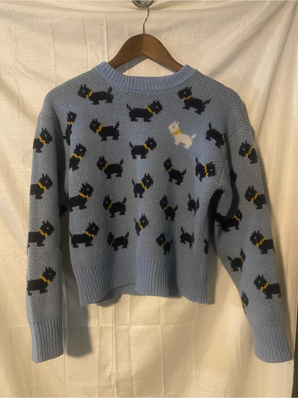 Netflix Stranger Things Exclusive Scottie Dog Sweater Erica Sinclair